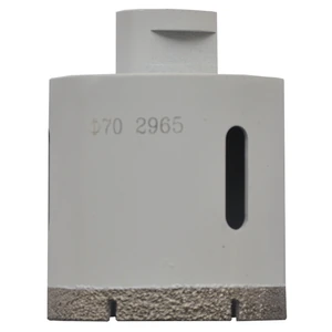 AUSTROMEX-2965 / 2965 Broca de diamante de 70 x 15.9-11 mm para perforar porcelanato, corian, silestone, zodiaq, mármol y vitropiso
