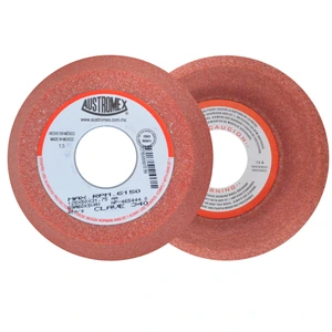 AUSTROMEX-340 / 340 Copa abrasiva para afilar cortadores, fresas, brocas de acero al carbón, templados, rápidos y grado herramienta (H, S, M Y W) de 125 x 50 x 31.75 mm