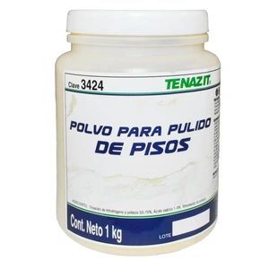 Polvo para pulir sobre mármol.