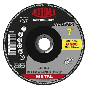 Disco abrasivo para corte de metal de