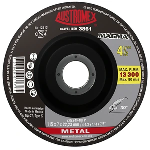 Disco abrasivo para desbaste de