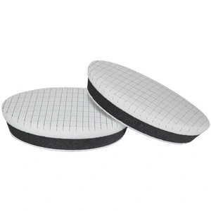 Esponja Spider Pad blanco y negro de 90 mm para pulido de pintura automotriz
