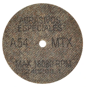 Rueda Abrasiva para rebabeo y acabado de aluminio, acero inoxidable, metales no ferrosos y trabajos de joyeríade 76 x 3 x 6.4 mm