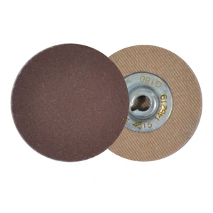 Disco de lija de cambio rápido (SPIN-ON), especificación TUAX - 180, grano óxido de aluminio, de 25 mm