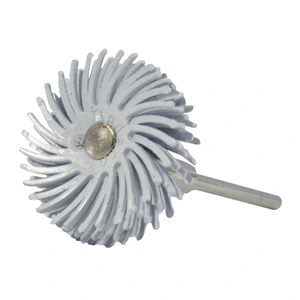Disco radial termoplástico con vástago de 22 x 2.4 mm de carburo de silicio, grano