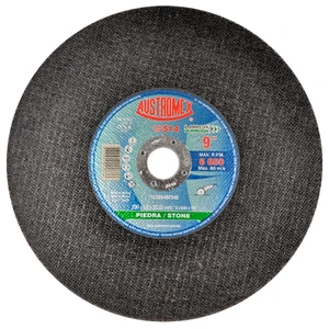 AUSTROMEX-514 / 514 Disco abrasivo de 230 x 3.5 x 22.23 mm para corte de piedra, azulejo, mármol y concreto