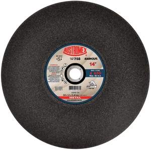Disco abrasivo para corte de materiales de metal sólido como barras circulares, cuadradas y soleras de 350 x 3.2 x 25.40 mm