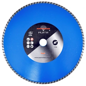 AUSTROMEX-831 / 831 Disco de diamante de 300 x 3.0 x 25.4 mm para corte en seco de materiales de construcción en general como concreto, ladrillo, mármol y otras piedras naturales, excepto granito y cantera