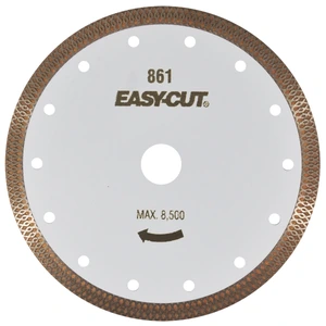Disco de diamante turbo de 180 x 1.7 x 22.23 mm para corte de cuarcita y loseta dura.
