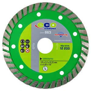 Disco turbo diamante para corte de granito y mármol.