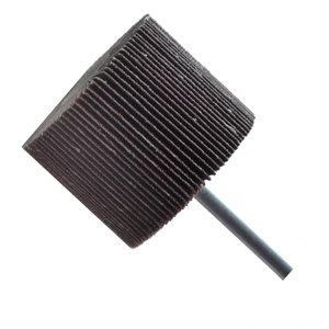 AUSTROMEX-913 / 913 Rueda flap con vástago de óxido de aluminio, grano 120, de 50 x 40 x 6.4 mm