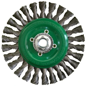 AUSTROMEX-978 / 978 Cepillo circular trenzado de 150 x 0.356 x MR mm para limpieza de superficies metálicas y remoción de soldadura, pintura, corrosión, fundición y cualquier adherencia