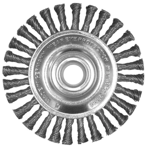 AUSTROMEX-984 / 984 Cepillo circular trenzado de 100 x 0.508 x MR mm para limpieza de superficies metálicas y remoción de soldadura, pintura, corrosión, fundición y cualquier adherencia