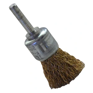 AUSTROMEX-990 / 990 Cepillo tipo brocha ondulado con vástago de 25 x 0.38 x 6.4 mm para limpieza de superficies metálicas y remoción de soldadura, barniz, plástico y cualquier imperfección