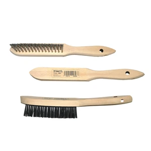 AUSTROMEX-991 / 991 Cepillo manual de 290 x 35 mm para limpieza manual de superficies de acero inoxidable y remoción de soldadura, corrosión, fundición, plástico y cualquier adherencia