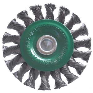 AUSTROMEX-995 / 995 Cepillo circular trenzado con vástago de 75 x 0.38 x 6.4 mm para limpieza de superficies metálicas y remoción de soldadura, corrosión, fundición, plástico y cualquier adherencia