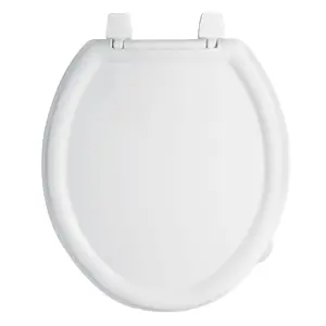 49902 / AWC-35B Asiento redondo para WC, abierto, económico, blanco, Foset