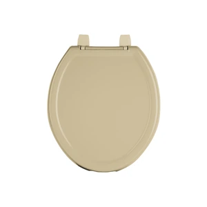 40244 / AWC-35C Asiento redondo ligero con tapa para WC, beige, FOSET BASIC