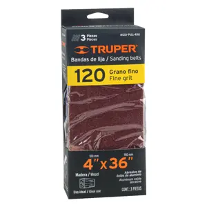 16172 / B120-PUL-4X6 Truper Caja con 3 bandas de lija 4