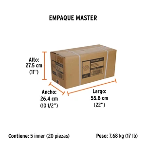 Truper Caja con 3 bandas de lija 4