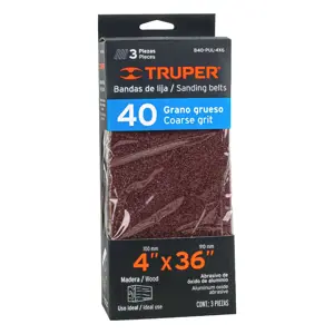 Truper Caja con 3 bandas de lija 4