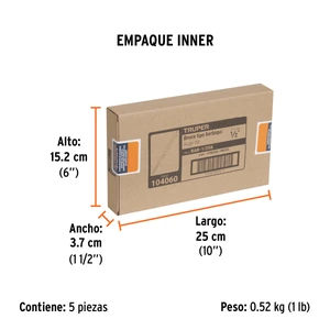 Broca auger tipo berbiquí 1/2
