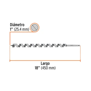 Broca auger tipo berbiquí 1