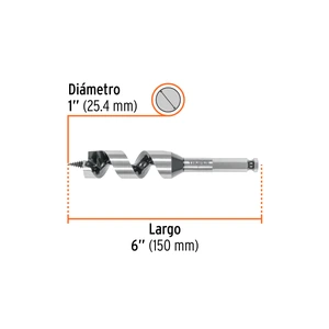 Broca auger tipo berbiquí 1