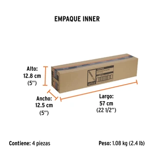 Truper Bastón luminoso de 53 cm con luz LED y clip para cinturón