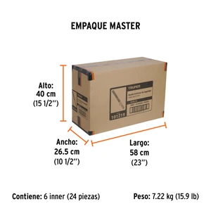 Truper Bastón luminoso de 53 cm con luz LED y clip para cinturón