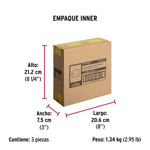 Hermex Cerradura tipo esfera, cilíndrico, baño, brillante, Basic