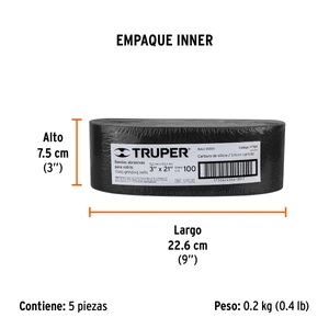 Truper 1 banda de lija 3 x 21