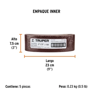 Truper 1 banda de lija 3 x 21