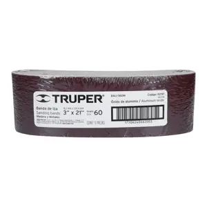 15797 / BALI-360M Truper 1 banda de lija 3 x 21