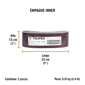 Truper 1 banda de lija 3 x 21