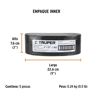 Truper 1 banda de lija 3 x 21