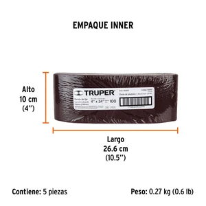 Truper 1 banda de lija 4 x 24