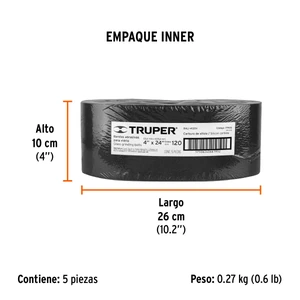 Truper 1 banda de lija 4 x 24