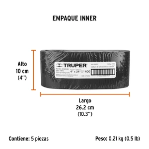Truper 1 banda de lija 4 x 24