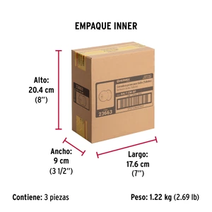 Cerradura tipo esfera, tubular, baño, cromo, Hermex Basic