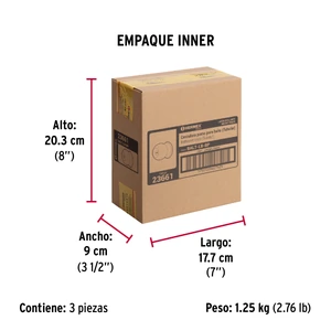 Hermex Cerradura tipo esfera, tubular, baño, brillante, Basic
