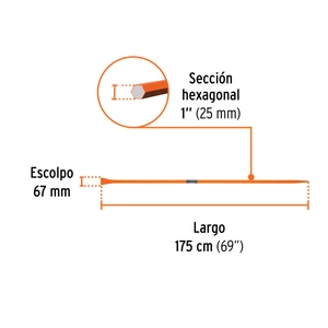 Barreta para tierra dura de 1