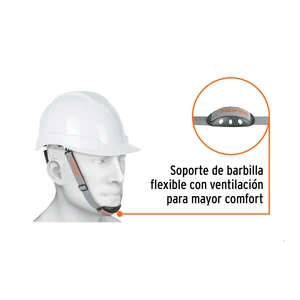 Truper Barboquejo con barbilla para casco de seguridad industrial