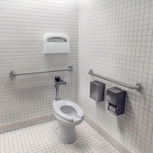 Barra recta de seguridad, acero inox, 1-1/4