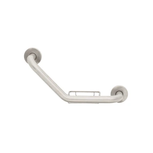Barra angular con jabonera, acero inox, 1-1/4