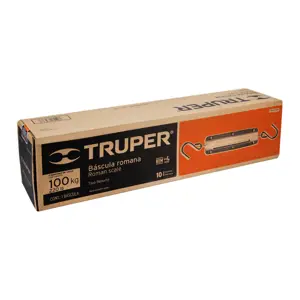17088 / BAS-100R Báscula capacidad 100 kg romana de resorte, Truper