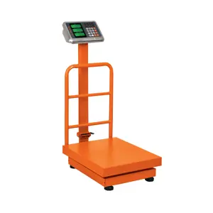 Báscula electrónica de plataforma, plegable, 200 kg, Truper