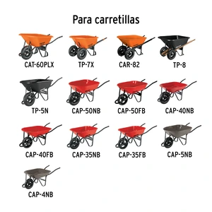 Juego de 2 baleros para carretillas Truper y Pretul