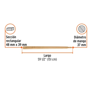 Truper Bastidor de madera 39x48 mm para carretilla TP-8