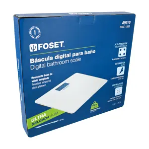 49910 / BASC-180B Báscula digital para baño, hasta 180 kg, Foset